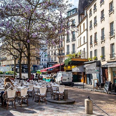 Loft Atypique Avec Terrasse, Calme Et Cosy Lägenhet Paris Exteriör bild