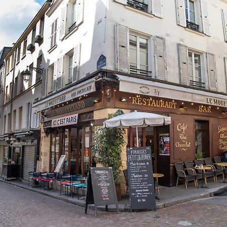 Loft Atypique Avec Terrasse, Calme Et Cosy Lägenhet Paris Exteriör bild